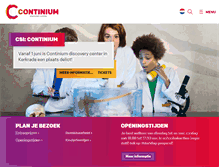 Tablet Screenshot of continium.nl